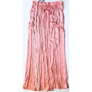 Zara Blush Satin Maxi Skirt